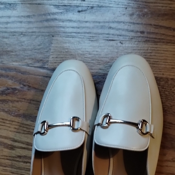 J. Crew Women's Cream Mules with Silver Accents - Picture 9 of 15